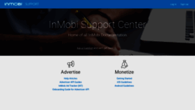 What Support.inmobi.com website looked like in 2019 (5 years ago)