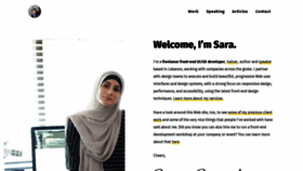 What Sarasoueidan.com website looked like in 2019 (5 years ago)