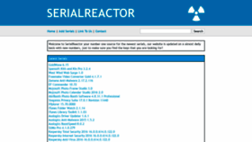What Serialreactor.com website looked like in 2019 (5 years ago)