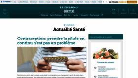 What Sante.lefigaro.fr website looked like in 2019 (5 years ago)