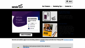 What Sensis.com.au website looked like in 2019 (5 years ago)