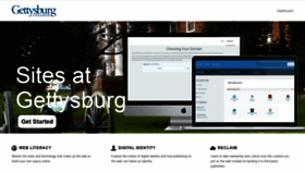 What Sites.gettysburg.edu website looked like in 2019 (5 years ago)