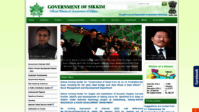 What Sikkim.gov.in website looked like in 2019 (5 years ago)