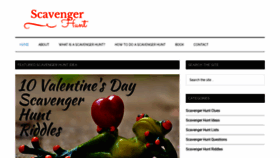 What Scavenger-hunt.org website looked like in 2019 (5 years ago)