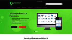 What Shieldui.com website looked like in 2019 (5 years ago)