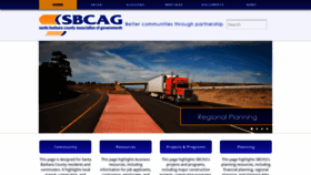 What Sbcag.org website looked like in 2019 (5 years ago)