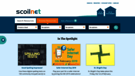 What Scoilnet.ie website looked like in 2019 (5 years ago)