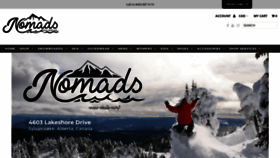 What Shopnomads.com website looked like in 2019 (5 years ago)