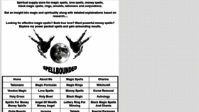 What Spellbounded.com website looked like in 2019 (5 years ago)