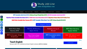 What Studyjobline.com website looked like in 2019 (5 years ago)