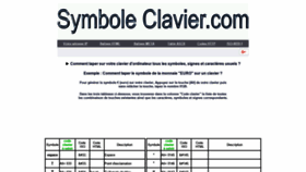 What Symbole-clavier.com website looked like in 2019 (5 years ago)