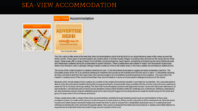 What Seaviewaccommodation.com website looked like in 2019 (5 years ago)