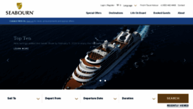 What Seabourn.com website looked like in 2019 (5 years ago)