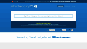 What Silbentrennung24.de website looked like in 2019 (5 years ago)