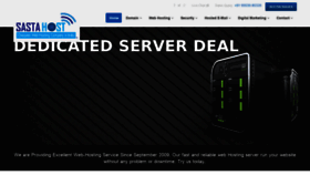 What Sastahost.com website looked like in 2019 (5 years ago)