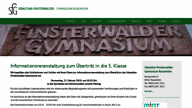 What Sfg-rosenheim.de website looked like in 2019 (5 years ago)