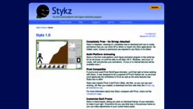 What Stykz.net website looked like in 2019 (5 years ago)