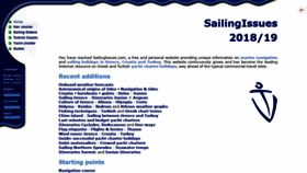 What Sailingissues.com website looked like in 2019 (5 years ago)