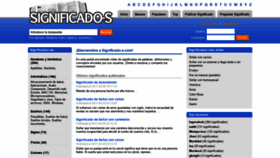 What Significado-s.com website looked like in 2019 (5 years ago)