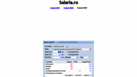 What Salaria.ro website looked like in 2019 (5 years ago)