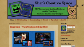 What Sherscreativespace.blogspot.com website looked like in 2019 (5 years ago)