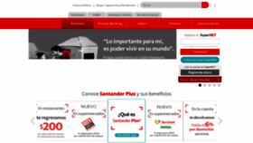 What Santander.com.mx website looked like in 2019 (5 years ago)