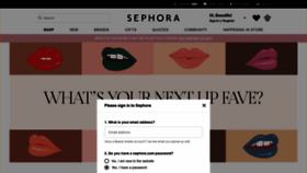 What Sephora.com website looked like in 2019 (5 years ago)