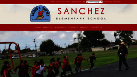 What Sanchezelementary.org website looked like in 2019 (7 years ago)