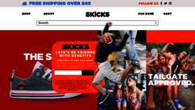What Skicks.com website looked like in 2019 (5 years ago)