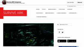 What Survive-ark.com website looked like in 2019 (5 years ago)