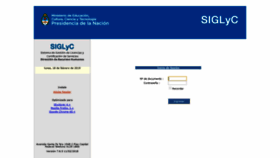 What Siglyc.educacion.gob.ar website looked like in 2019 (6 years ago)