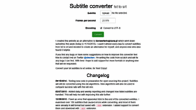 What Subtitle-converter.com website looked like in 2019 (5 years ago)
