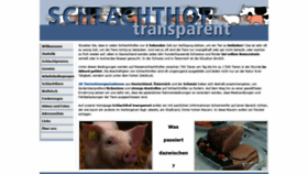 What Schlachthof-transparent.org website looked like in 2019 (5 years ago)