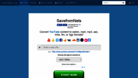 What Savefromnets.com website looked like in 2019 (5 years ago)