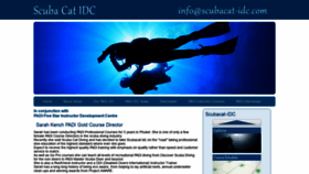 What Scubacat-idc.com website looked like in 2019 (5 years ago)