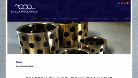 What Scillameccanica.it website looked like in 2019 (5 years ago)