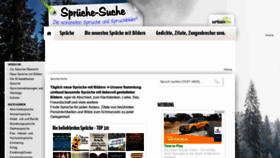 What Sprueche-suche.de website looked like in 2019 (5 years ago)