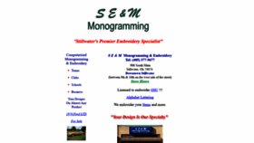 What Semmonogramming.com website looked like in 2019 (5 years ago)