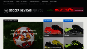 What Soccerreviews4u.com website looked like in 2019 (5 years ago)