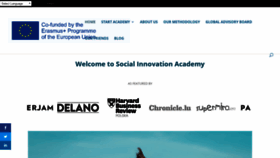 What Socialinnovationacademy.eu website looked like in 2019 (5 years ago)
