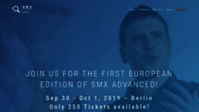 What Smxadvanced.eu website looked like in 2019 (5 years ago)