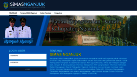 What Simas.nganjukkab.go.id website looked like in 2019 (5 years ago)