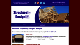 What Structurebydesignpa.com website looked like in 2019 (5 years ago)