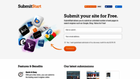 What Submitstart.com website looked like in 2019 (5 years ago)