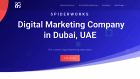 What Spiderworks.ae website looked like in 2019 (5 years ago)