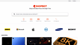 What Shopbot.com.au website looked like in 2019 (5 years ago)
