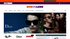 What Sunonlens.com website looked like in 2019 (5 years ago)