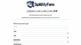 What Splitmyfare.co.uk website looked like in 2019 (5 years ago)