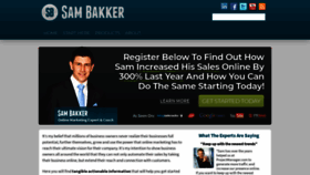 What Sambakker.com website looked like in 2019 (5 years ago)