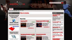 What Spartak.cz website looked like in 2019 (5 years ago)